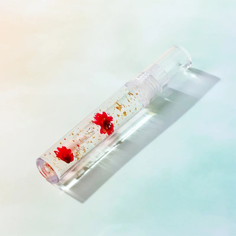 All Natural 🌸🎀🌸Flower Lip Oil Transparent Lip Gloss VitaminE Little Girl Lipgloss