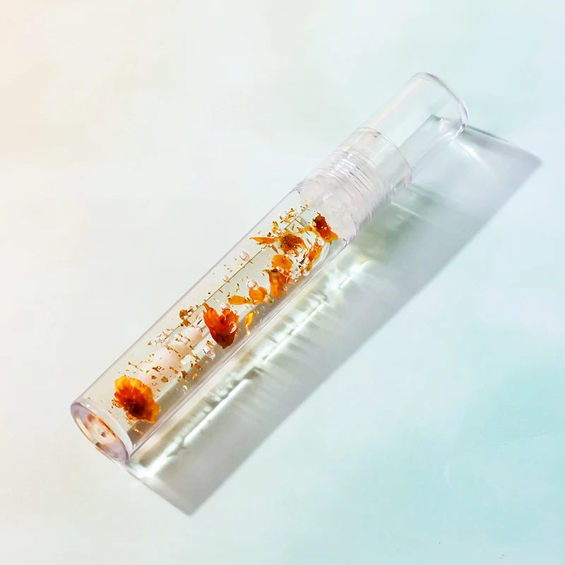 All Natural 🌸🎀🌸Flower Lip Oil Transparent Lip Gloss VitaminE Little Girl Lipgloss