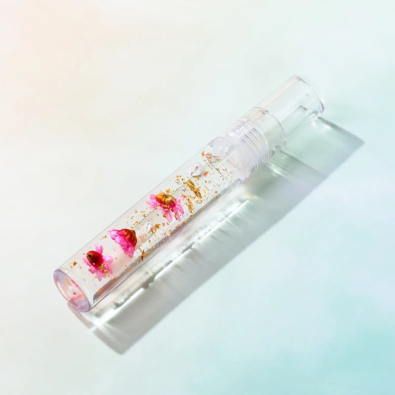 All Natural 🌸🎀🌸Flower Lip Oil Transparent Lip Gloss VitaminE Little Girl Lipgloss