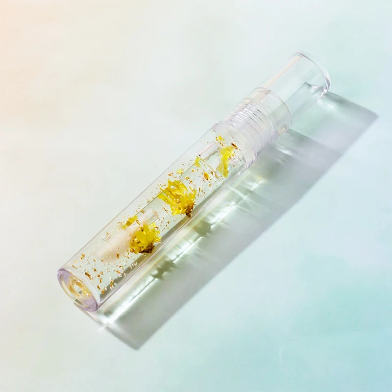 All Natural 🌸🎀🌸Flower Lip Oil Transparent Lip Gloss VitaminE Little Girl Lipgloss